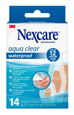 Nexcare Aqua Clear Waterproof Bandages Nexcare Aqua Clear Waterproof Bandages