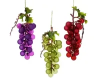 Decoris kersthanger glas druiven - assortiment - thumbnail