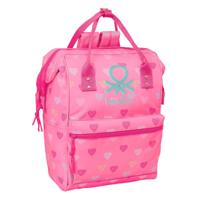 Schoolrugzak Benetton benetton Roze 27 x 40 x 19 cm - thumbnail