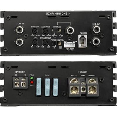 GroundZero GZHA Mini ONE-K - Autoversterker - 1 kanaal monoblok versterker - 1 x 1000Watt RMS bij 1 Ohm GroundZero GZHA Mini ONE-K - Autoversterker - 1 kanaal monoblok versterker - 1 x 1000Watt RMS bij 1 Ohm