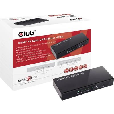 CLUB3D HDMI 2.0 UHD Splitter 4 Ports CLUB3D HDMI 2.0 UHD Splitter 4 Ports