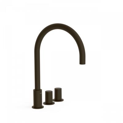 Badrandkraan Tres Study Exclusive Tweeknops Uitloop Gebogen 21,5 cm Zwart Brons Tres Badrandkraan Tres Study Exclusive Tweeknops Uitloop Gebogen 21,5 cm Zwart Brons Tres