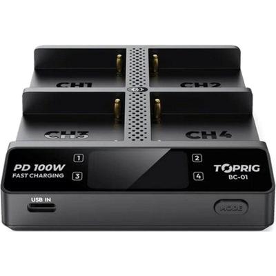 Accsoon TopRig 100W 4-Bay NP-F Fast Charger