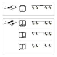 Paulmann URail 97766 230V-railsysteemcomponenten Middenvoeding Wit - thumbnail