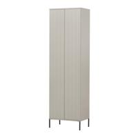 WOOOD Opbergkast 'New Gravure' Grenenhout, 210 x 60cm, kleur Dust - thumbnail