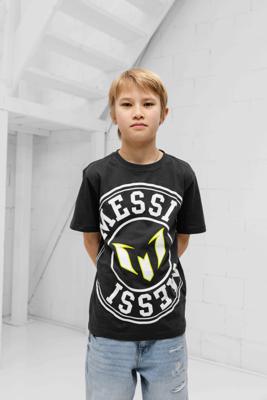 Vingino X Messi Heric T-Shirt Kids Donkergrijs - Maat 128 - Kleur: Donkergrijs | Soccerfanshop