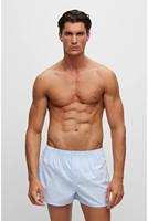 Hugo Boss Boxers wijd 2-pack blue ruit-streep - thumbnail