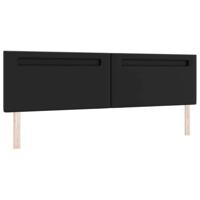 Hoofdbord met LED -striplichten Wandgemonteerd Zwart 200 cm PVC - thumbnail