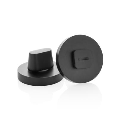 Mooi Deurbeslag WC slot modern rond zwart Mooi Deurbeslag WC slot modern rond zwart