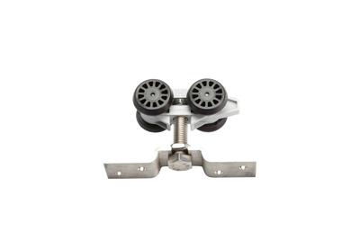 284N/RVS-Hangrol met bevestigingsplaat (kunststof body)