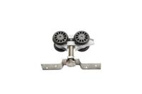 284N/RVS-Hangrol met bevestigingsplaat (kunststof body) - thumbnail