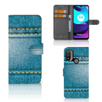 Motorola Moto E20 | E30 | E40 | Wallet Case | met Pasjes | Jeans - thumbnail
