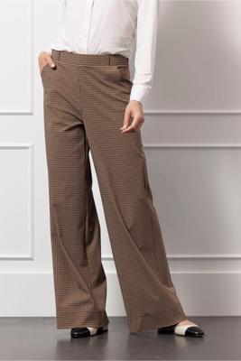 Lexie check trousers - caramel/latte - 13091