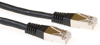 ACT IB9202 LSZH SFTP CAT6A Patchkabel Zwart - 2 meter
