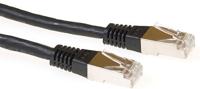 ACT IB9202 LSZH SFTP CAT6A Patchkabel Zwart - 2 meter - thumbnail