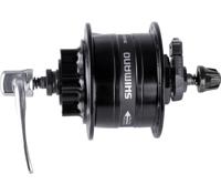 Shimano dh-3d32 naafdynamo 6-bolt quick release - zwart - 36 gaats - thumbnail