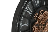 Muurklok Home ESPRIT Zwart Ijzer 75 x 7 x 75 cm - thumbnail