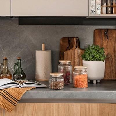 Houder voor keukenpapier Andrea House ms72077 Bamboe