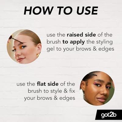 Schwarzkopf Got2b Glued 2-in-1 Brows & Edges Donkerbruin Schwarzkopf Got2b Glued 2-in-1 Brows & Edges Donkerbruin