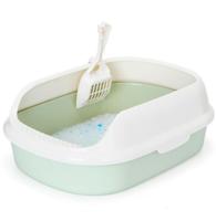 Nobleza Kattenbak met schepje - Open - Maat M - 48x35x18 cm - Groen - thumbnail