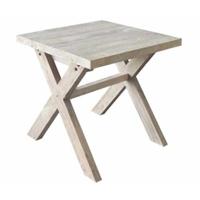 Tuintafel Cross teak 80x80 tuinmeubel Van der Leeden - Van der leeden - thumbnail