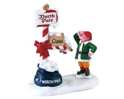 Lemax merry mailbox kerstdorp figuur type 4 Santa&apos;s Wonderland 2018