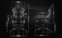 HUZARO FORCE 4.7 GRIJS MESH GAMING STOEL - thumbnail