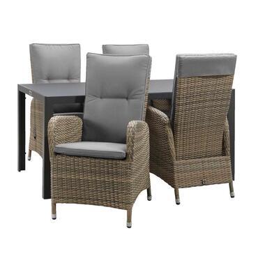 Le Sud tuinset Verona Savoie 5-delig - grijs