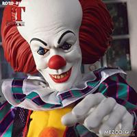 Mezco Toys IT 1990: Pennywise 18 inch Roto Plush pluchenspeelgoed - thumbnail