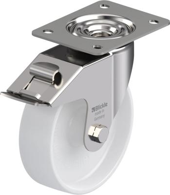 Blickle LEX-PO 160G-FI Zwenkwiel met rem Wieldiameter: 160 mm Draagvermogen (max.): 300 kg 1 stuk(s) Blickle LEX-PO 160G-FI Zwenkwiel met rem Wieldiameter: 160 mm Draagvermogen (max.): 300 kg 1 stuk(s)