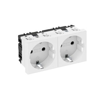 OBO Bettermann 6120022 Apparaatinzet Stopcontact (b x h x d) 90 x 45 x 42 mm 1 stuk(s) Wit