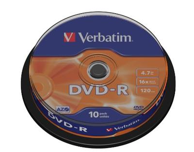 Verbatim 43523 DVD-R disc 4.7 GB 10 stuk(s) Spindel