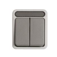 Merten opbouw serieschakelaar dubbel - SWD - 4045002 - thumbnail