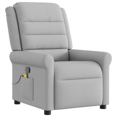 Fauteuil verstelbaar stof wolk grijs