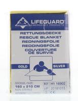 Lifeguard Reddingsdeken goud/zilver 160 x 210 1 Stuks - thumbnail