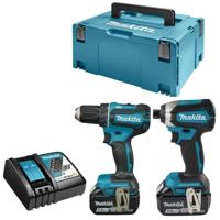 Makita DLX2289TJ Accu Combiset 2-delig (DTD153 + DDF485) 18V 5,0Ah in Mbox - thumbnail