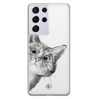 Samsung Galaxy S21 Ultra siliconen hoesje - Peekaboo - thumbnail