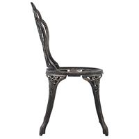 Bistrostoelen 2 st gietaluminium bronskleurig - thumbnail