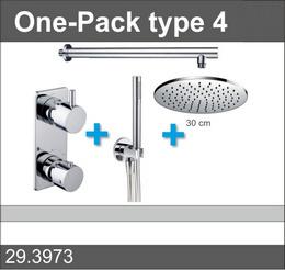 Wiesbaden one-pack inbouwthermostaatset rond type 4