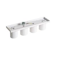 QAZQA Moderne plafondspot wit 4-lichts - Tubo - thumbnail