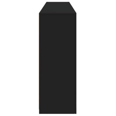 Dressoir met LED-verlichting 181,5x37x100 cm zwart