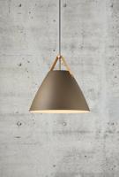 Hanglamp bruin leer &apos;Strap 48&apos; DFTP E27 48 cm - thumbnail