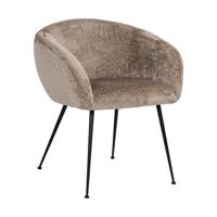 Richmond Eetkamerstoel 'Ruby' Chenille, kleur Taupe - thumbnail