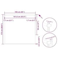 Rolgordijn verduisterend 165x175 cm stofbreedte 161,6 cm beige - thumbnail