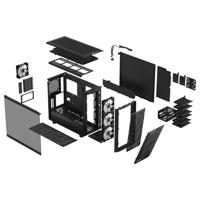 Fractal Design Meshify 2 RGB Black TG Light Tint midi tower behuizing - thumbnail