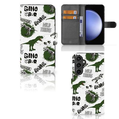 Telefoonhoesje | Met pasjeshouder | voor Samsung Galaxy S23 FE Dinosaurus