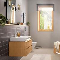 Hansgrohe Rebris E 1-gats wastafelkraan 210 m. draaibare uitloop m. waste chroom 72576000 - thumbnail