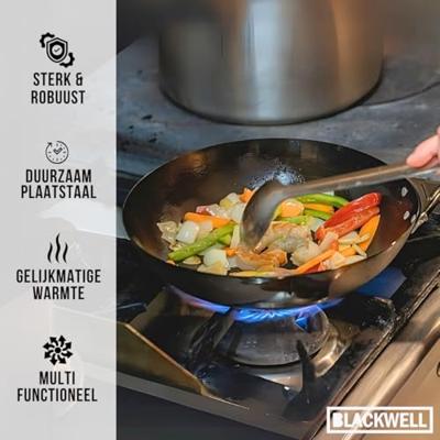 Blackwell Wokpan Voccelli Carbonstaal - ø 25 cm - zonder anti-aanbaklaag