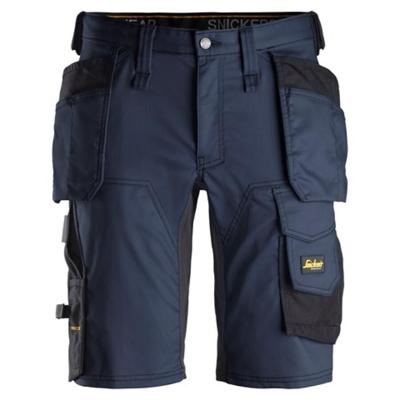Snickers Workwear 6141 Korte broek met holsterzakken blauw/zwart - maat 48