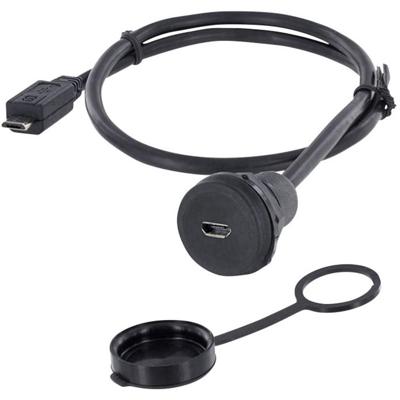 encitech 1310-1023-03 1310-1023-03 Micro-USB 2.0 type B Chassisbus, inbouw M22 1 stuk(s)